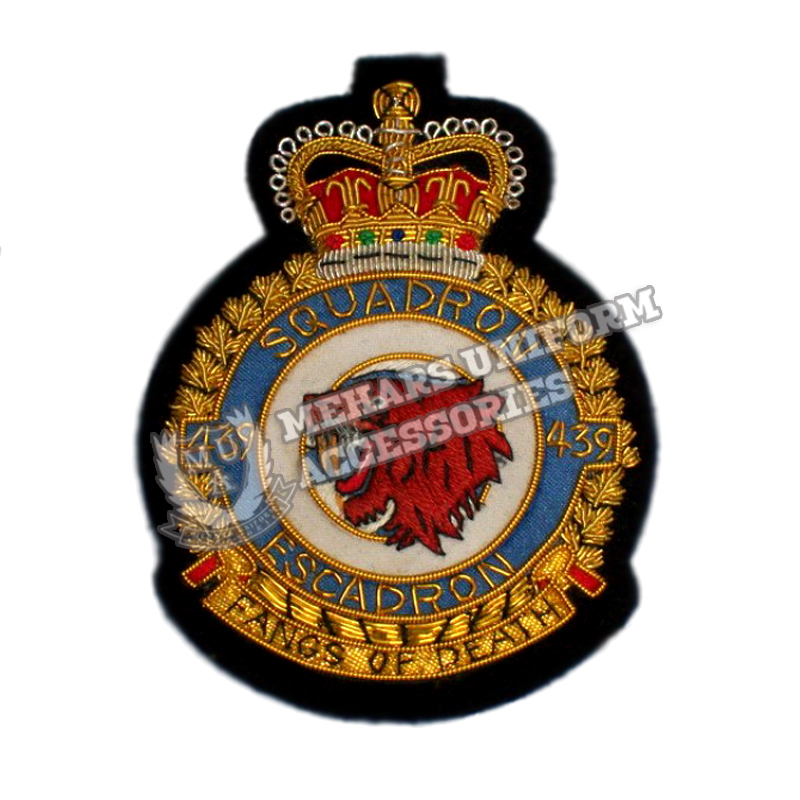 439 Fighter Bomber Squadron Blazer badge Royal Canadian Air Force RCAF