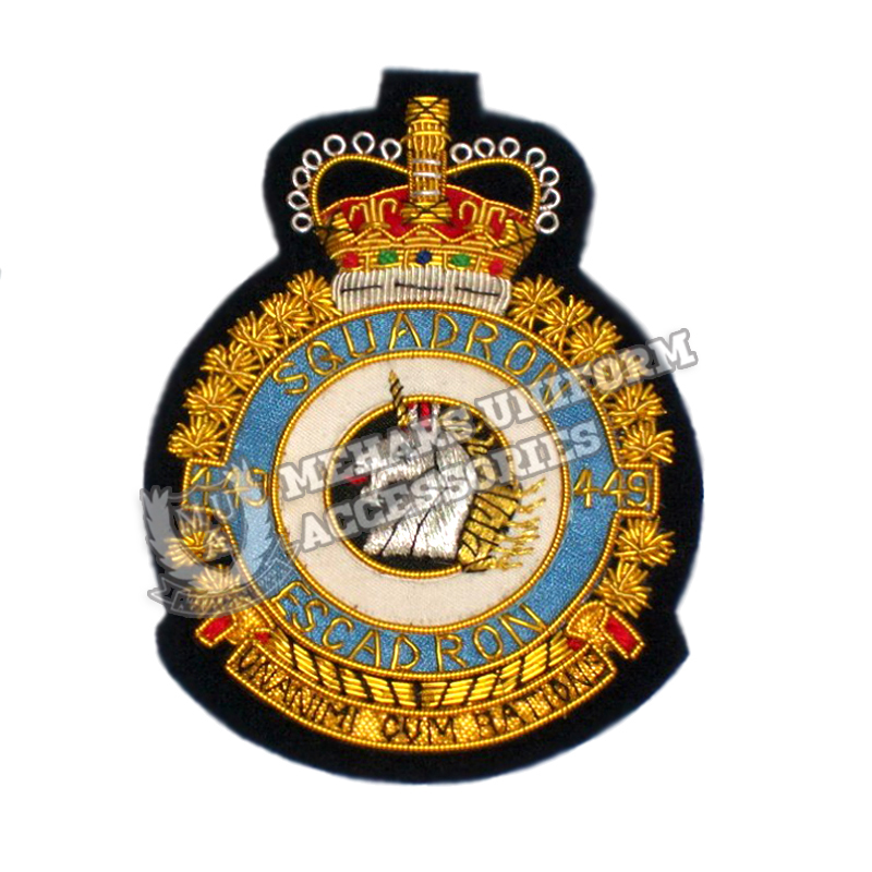 449 Squadron Blazer Badge Royal Canadian Air Force RCAF
