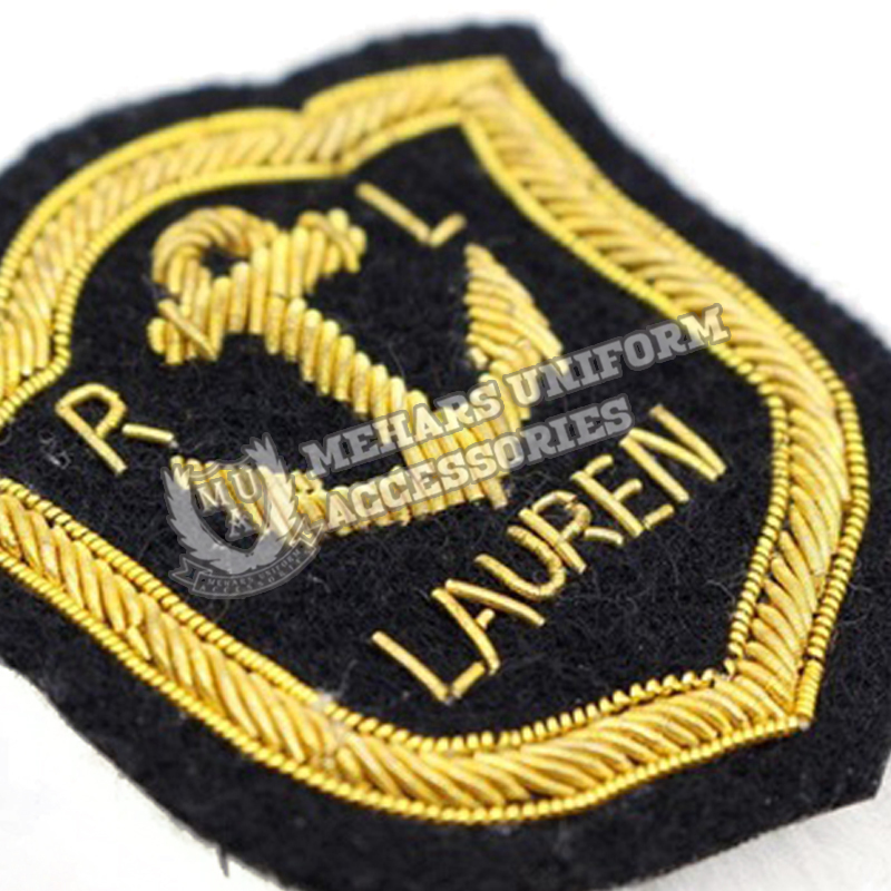 Blazer Gold Bullion Wire Badge