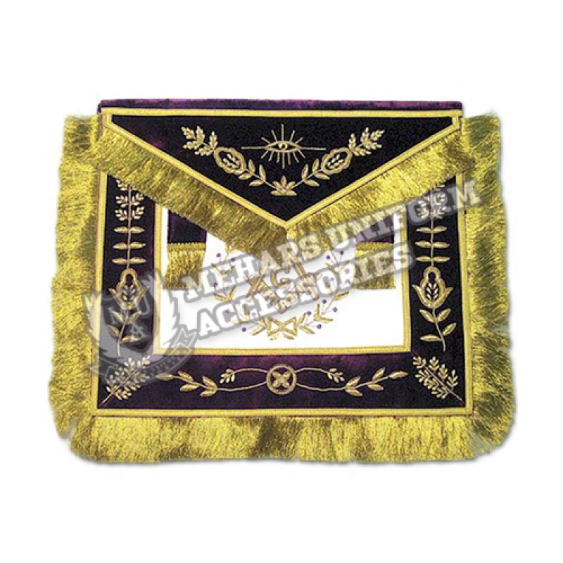Grand-Lodge-Member-Masonic-Apron-with-Fine-Fringe