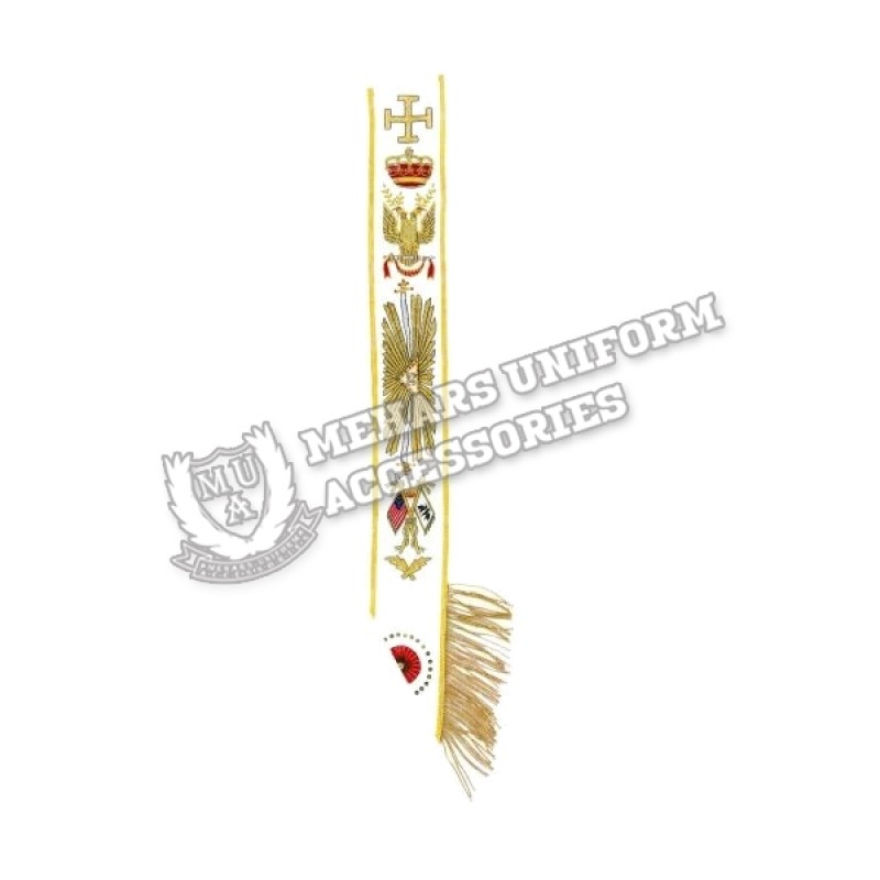 Antique Odd Fellows Sash Masonic Halloween Rennaissance Costume Wizard