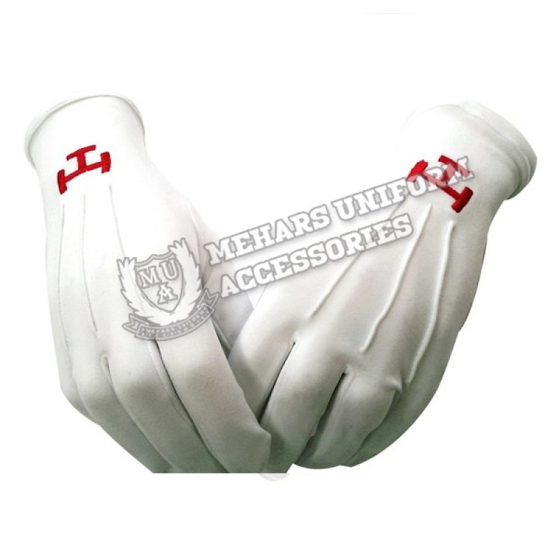 Nylon Gloves Royal Arch Chapter symbol The Triple Tau
